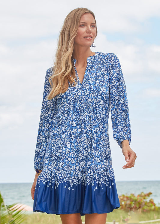 Seaside Floral Relaxed Dress