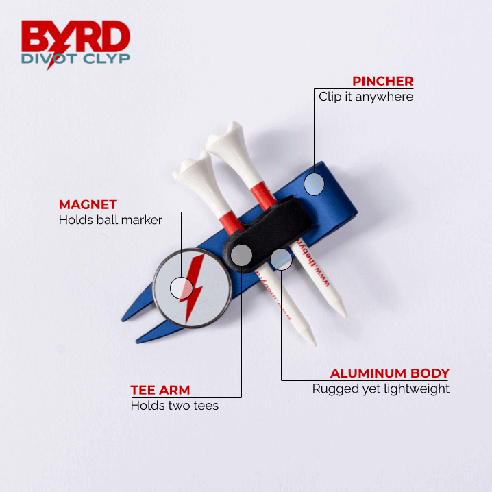 THE BYRD GOLF CADDIE CLYP - Organize Your Golf Gear