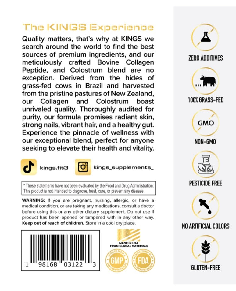 Collagen and Colostrum: Anti Aging and Recovery Blend