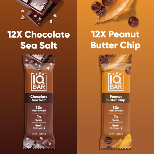Chocolate Sea Salt & Peanut Butter Chip (24 Bars)