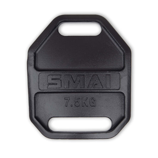 Weight Vest Plate Pair - 16.5lb/7.5kg For Vest Black