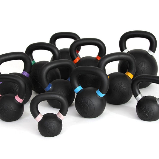 Cast Iron Kettlebell Set 9lb-40lb with Storage Rack