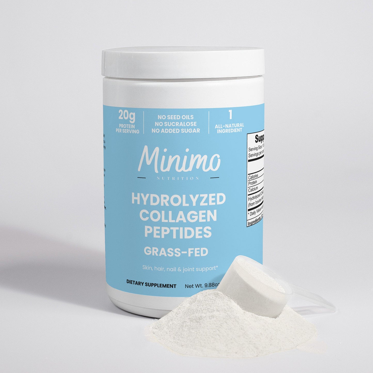 Grass-Fed Hydrolyzed Collagen Peptides, 9.9 oz