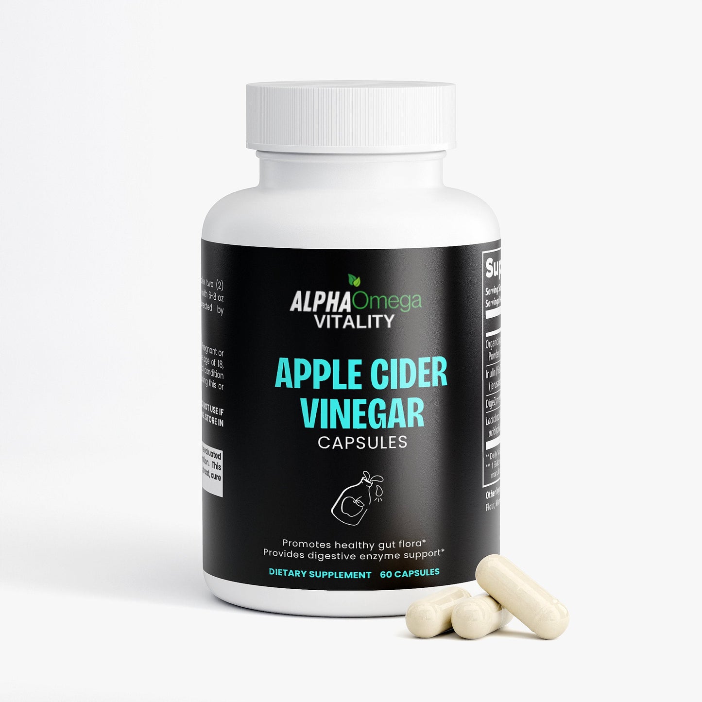 Apple Cider Vinegar Capsules – Natural Digestion & Metabolism Support