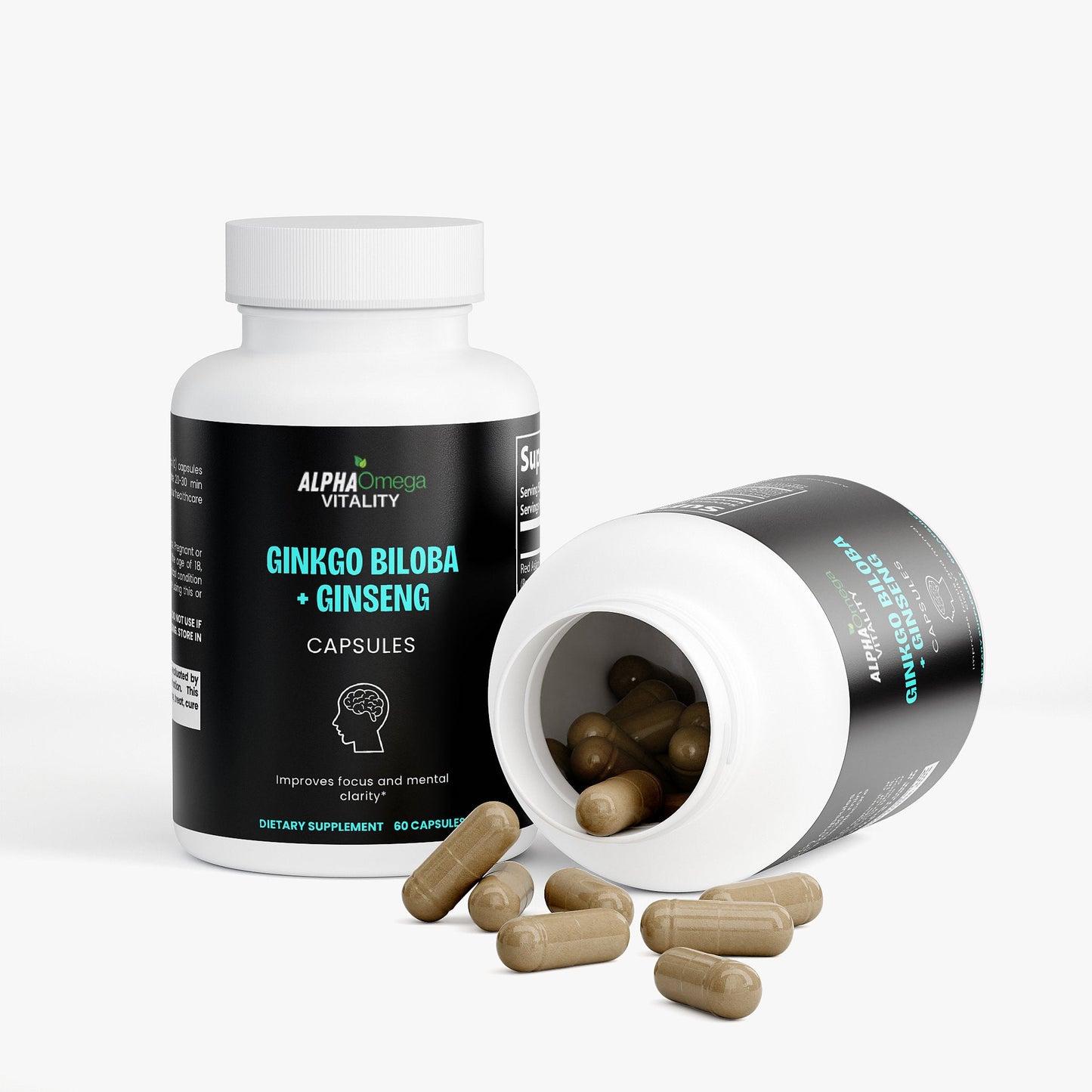 Ginkgo Biloba and Ginseng Capsules