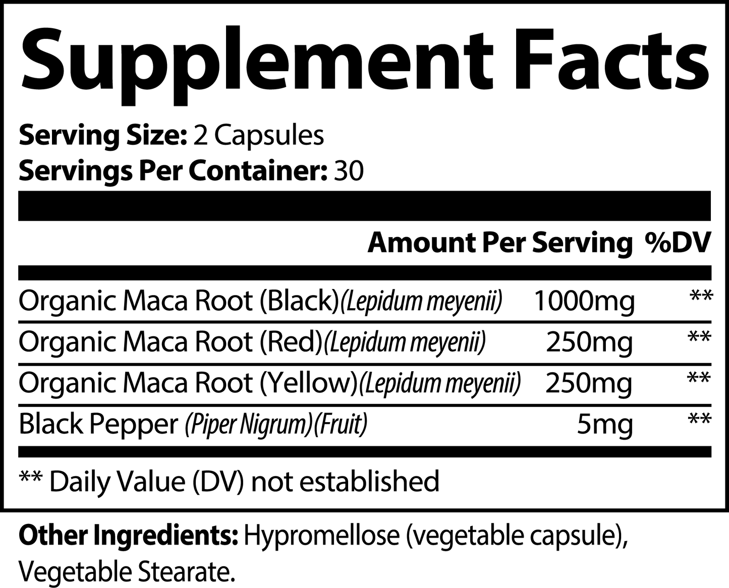 MACA Energy Booster Capsules