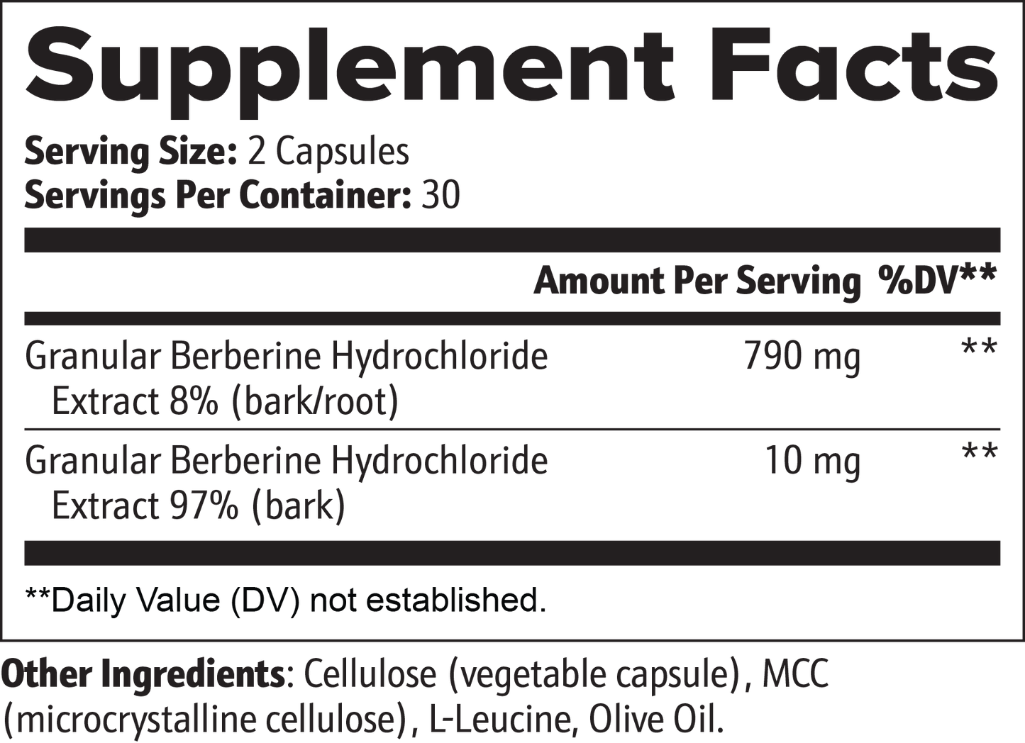 Premium Berberine Capsules