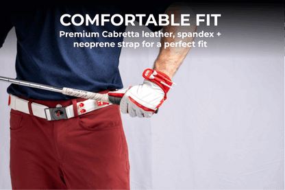 THE BYRD GOLF GLOVE - Black/Red