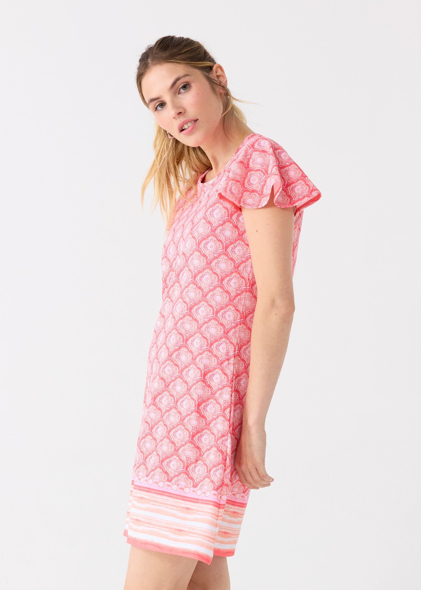 Amelia Island Ruffle Short Sleeve Dress