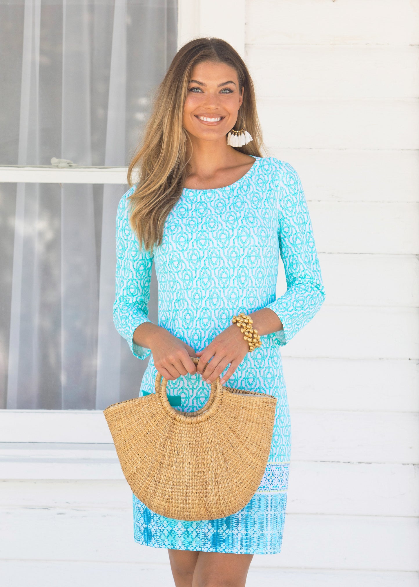 Coastal Cottage Cabana Shift Dress