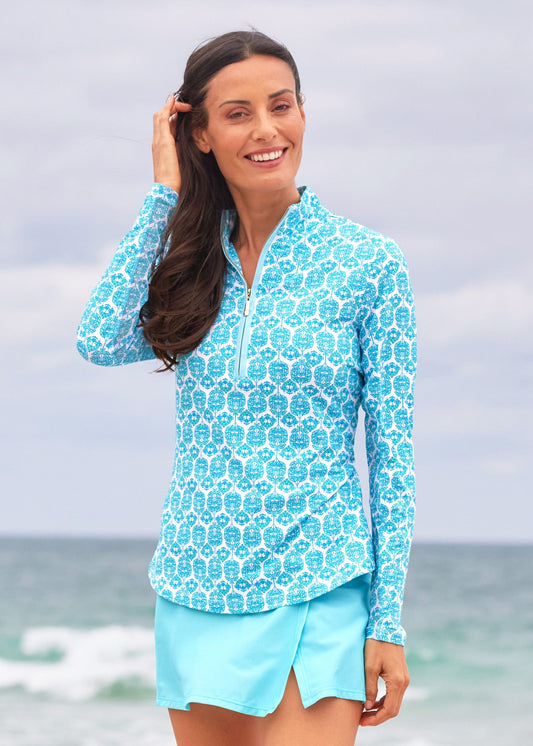 Rosemary Beach 1/4 Zip Sport Top