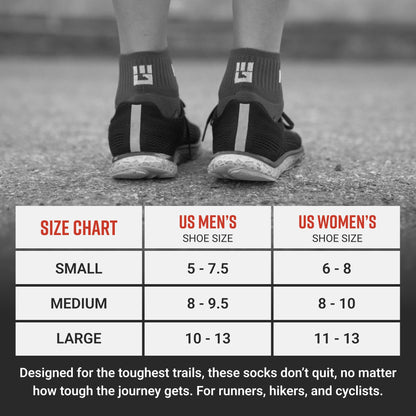 Tough Mudder by MudGear Quarter (1/4) Crew Sock