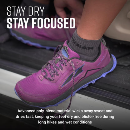 MudGear Quarter (¼) Crew Socks - Gray/Black (2 pair pack)