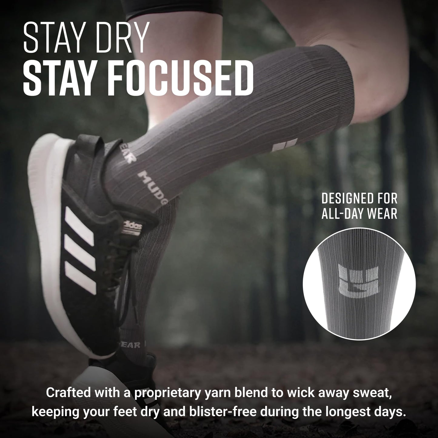 Tall Compression Socks (Gray/Gray)