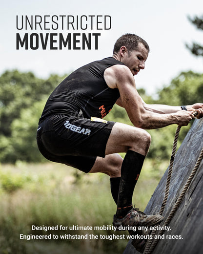 Men's Freestyle Running Shorts (Black)