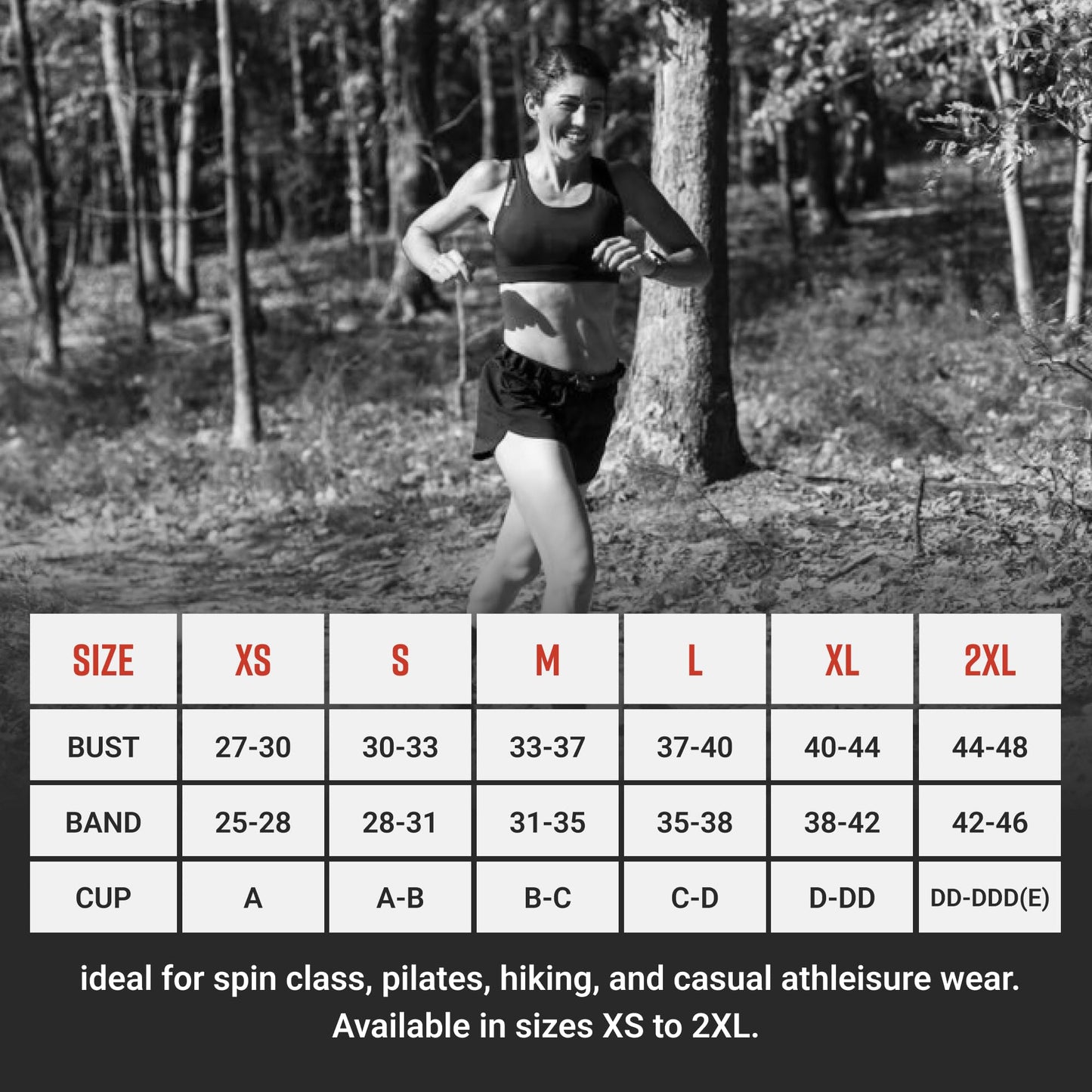 Women's Performance Sports Bra with Pockets - Black