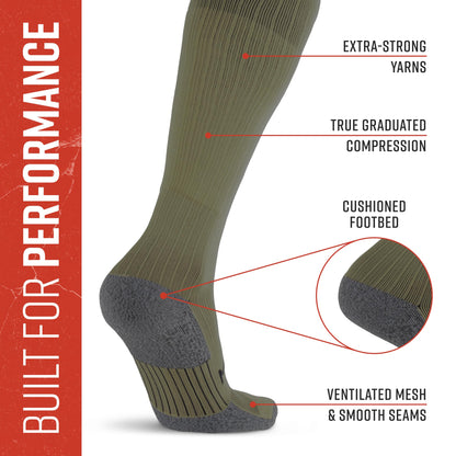 Tall Compression Socks Tactical Line (Olive Drab Green)