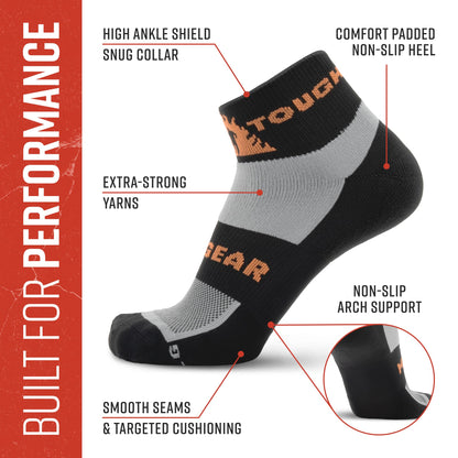 Tough Mudder by MudGear Quarter (1/4) Crew Sock