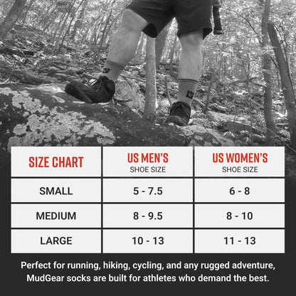 MudGear Ruck Sock (Gray/Black)