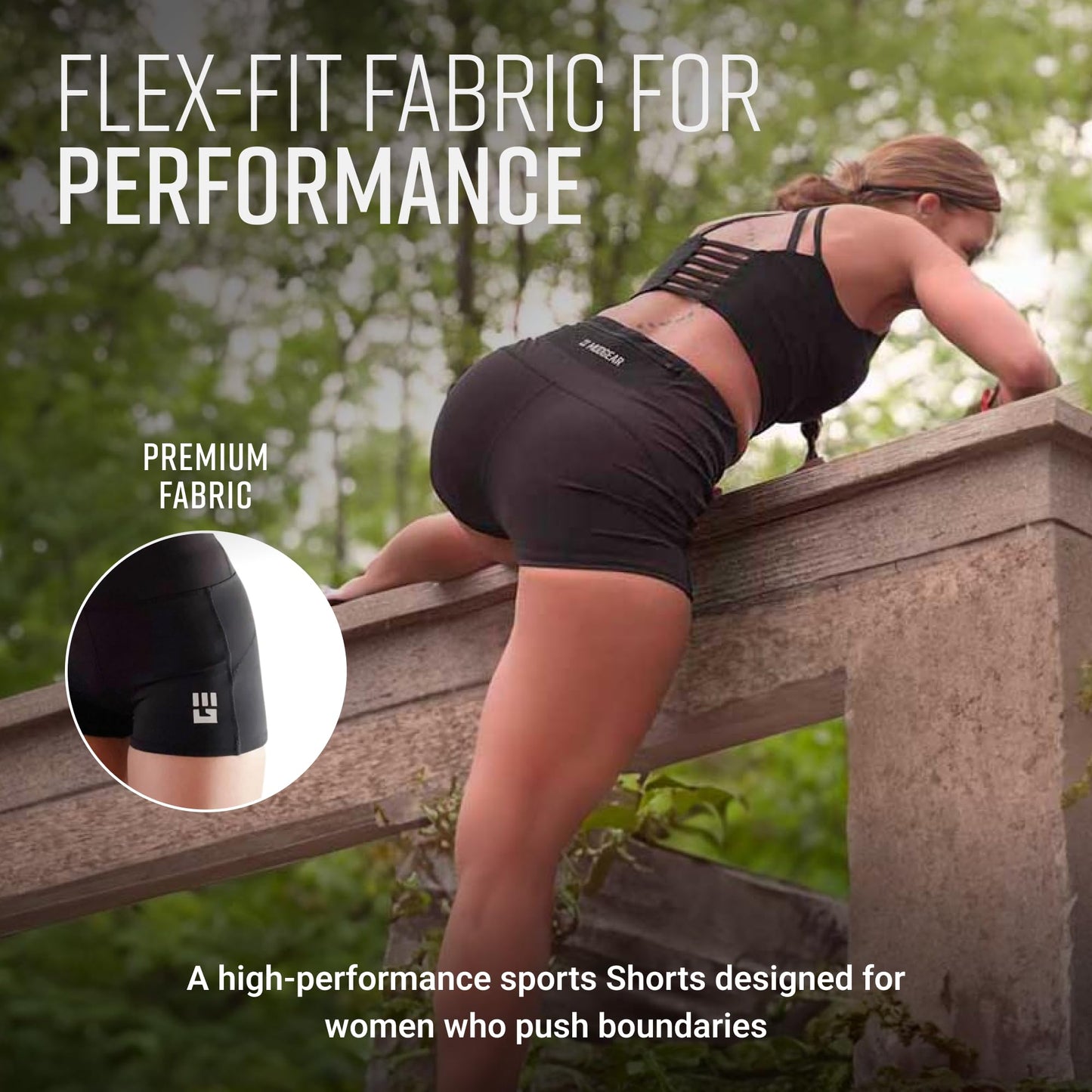 Women's Flex-Fit Compression Shorts 2-inch Inseam