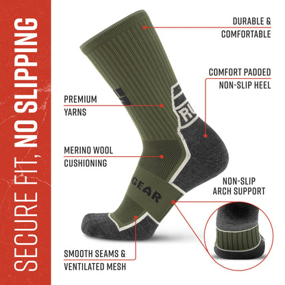 MudGear Ruck Sock (Army Green)