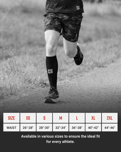 Men's Freestyle Running Shorts (Black/Gray Camo)