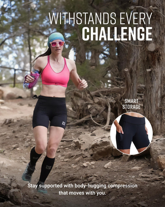 Women's Flex-Fit Compression Shorts 6-inch Inseam