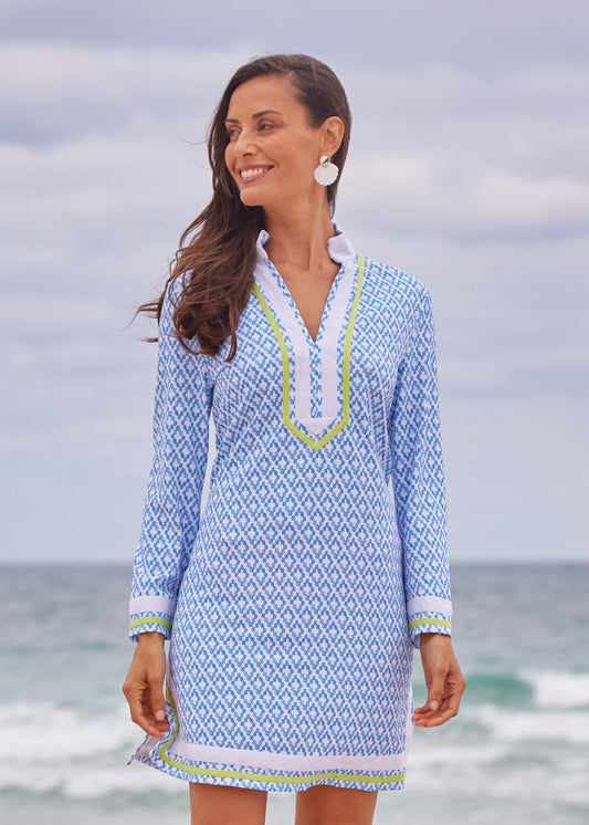 Seaside Pique Tunic Dress