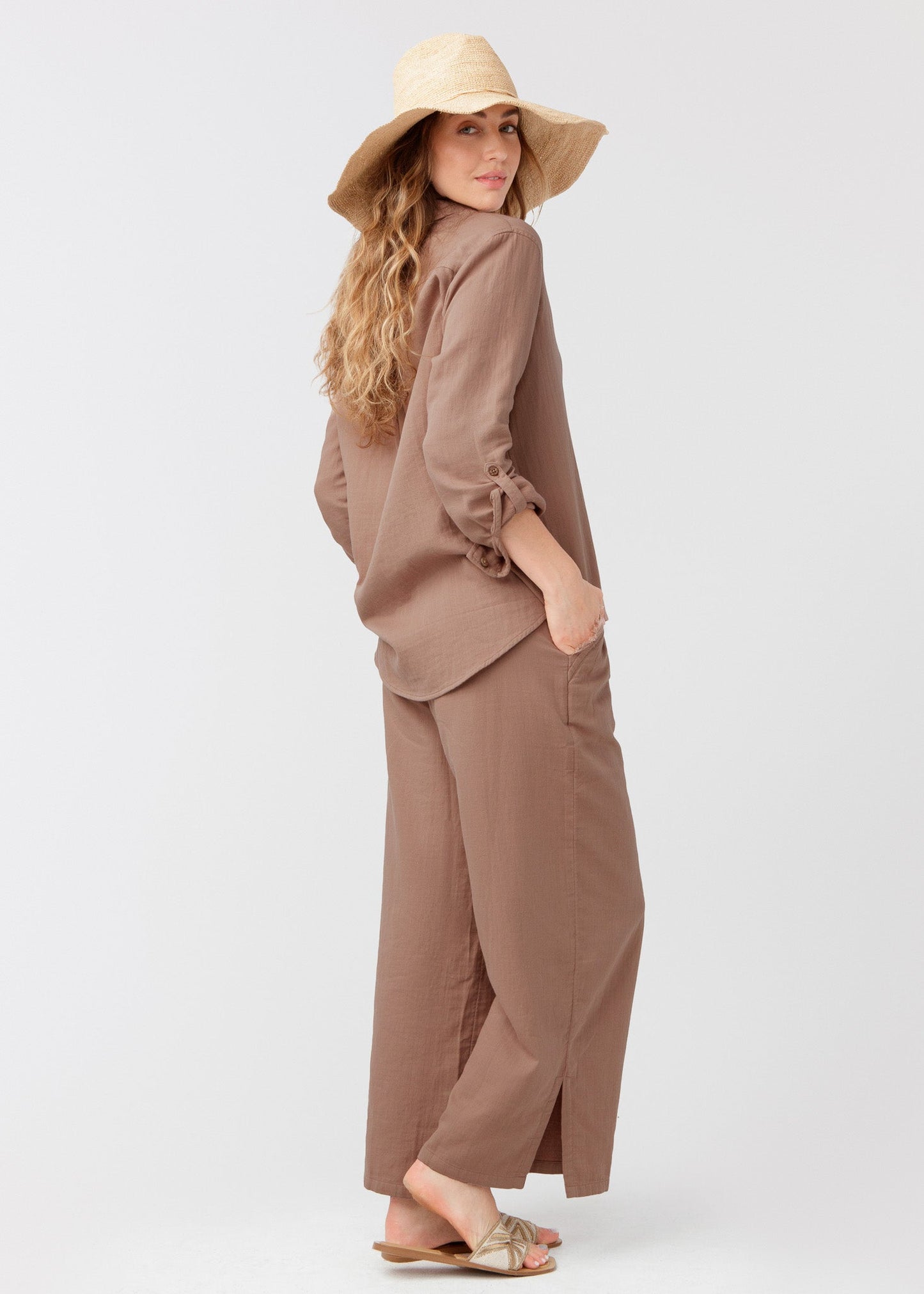 Sand Gauze Travel Pant