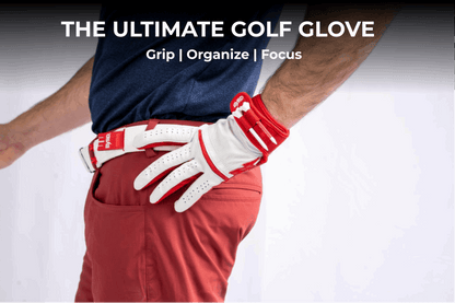 THE BYRD GOLF GLOVE - Black/Red