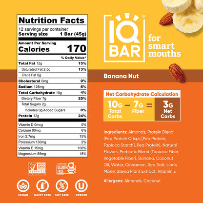 Banana Nut (12 Bars)