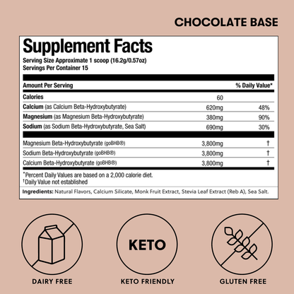 Base Ketones - Exogenous Ketones Drink Mix with goBHB®