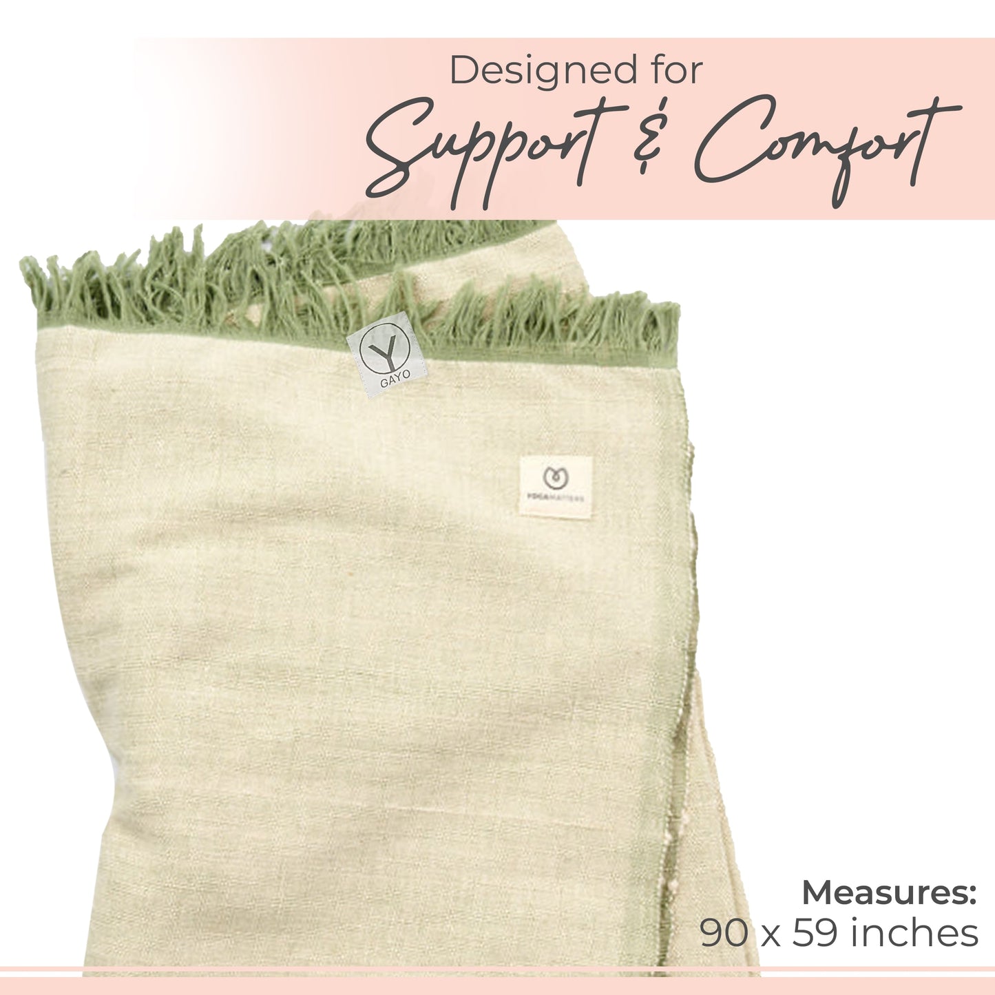 Organic Cotton Yoga Blanket