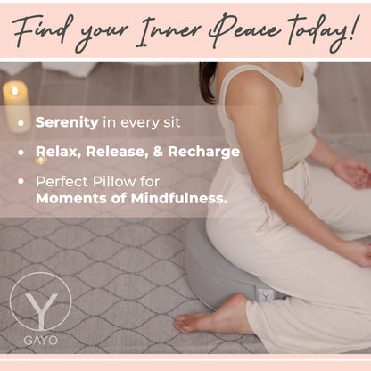 Premium Buckwheat Meditation Cushion