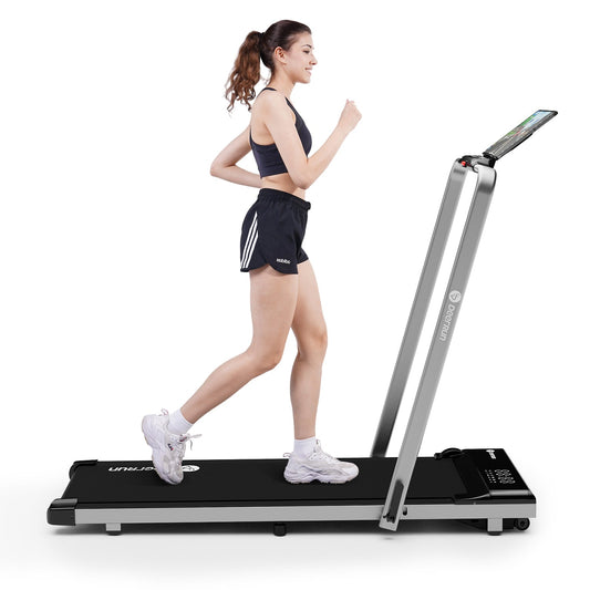 DeerRun A5 Pro Smart 2 in 1 Folding Treadmill Silver