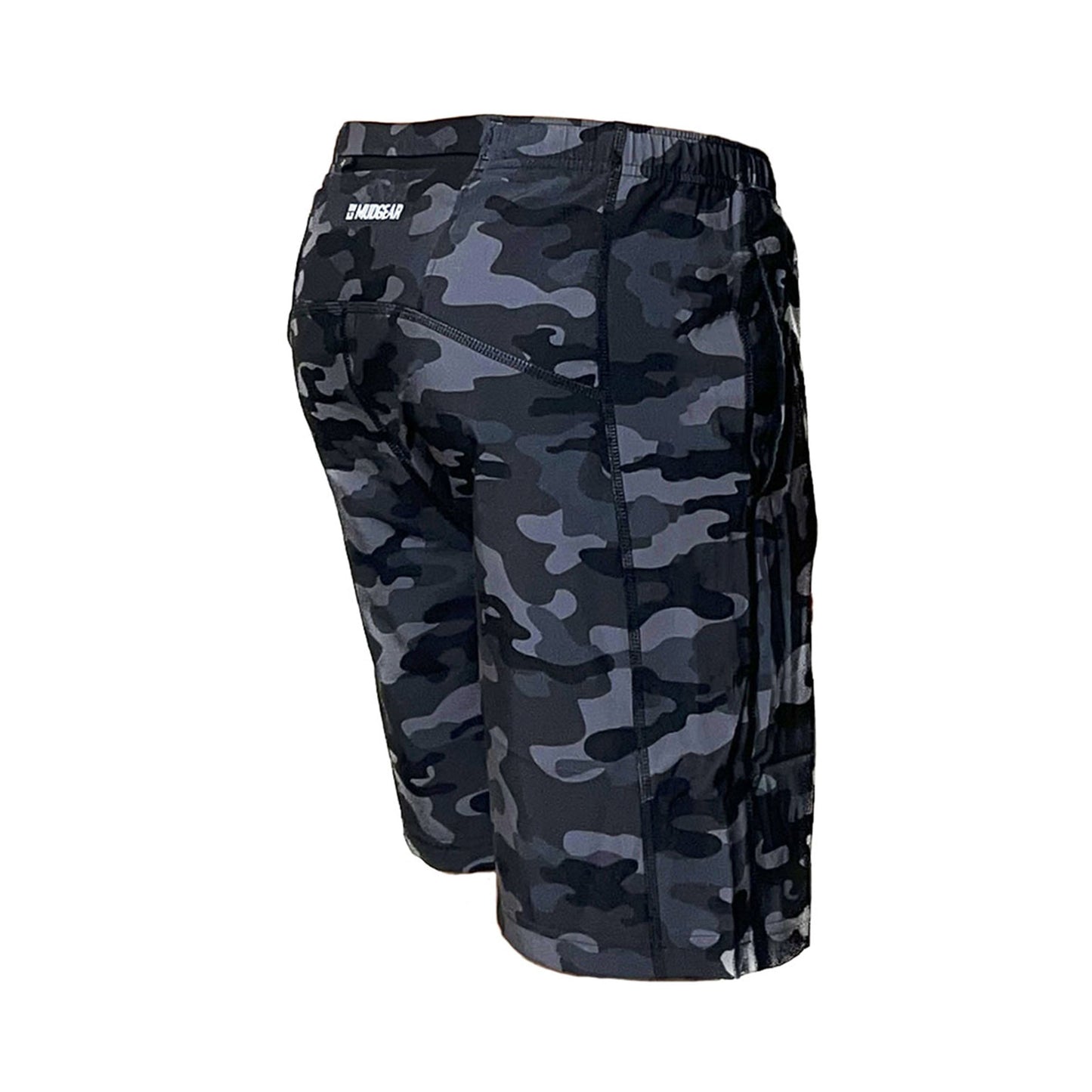 Men's Freestyle Running Shorts (Black/Gray Camo)