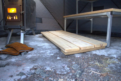 Cedar Flooring for Sauna Tent
