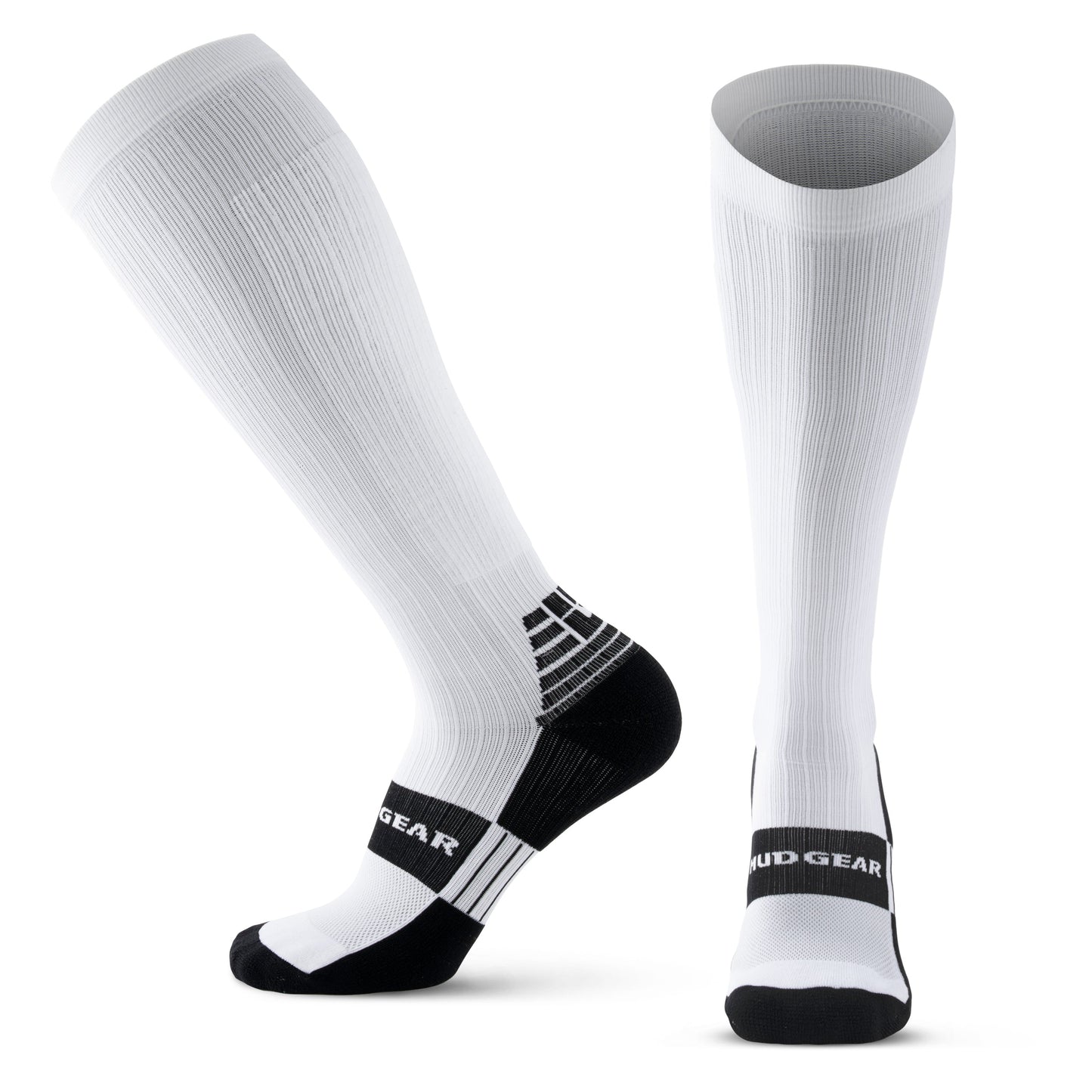 Tall Compression Socks (White)