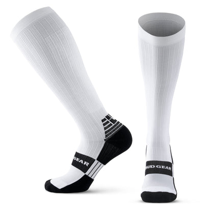 Tall Compression Socks (White)