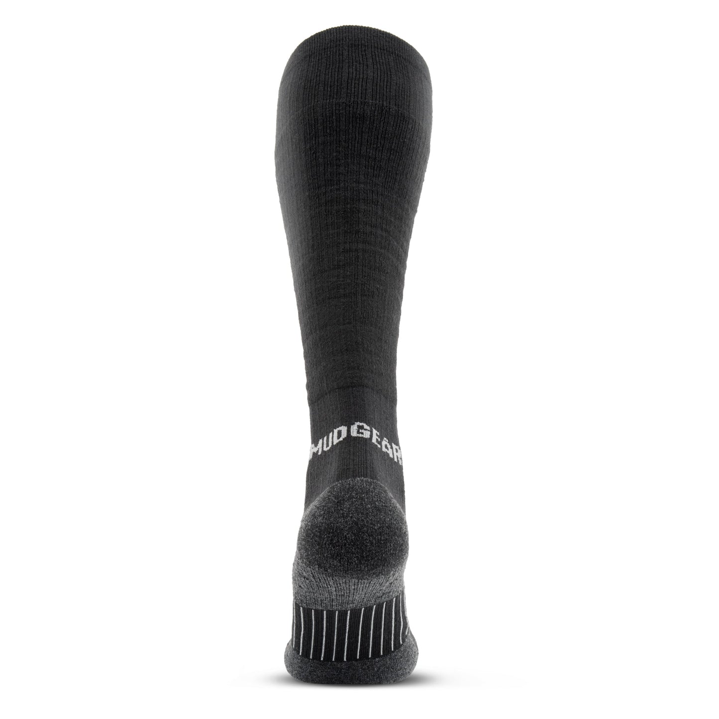 Tall Compression Merino Wool Socks (Black/Gray)