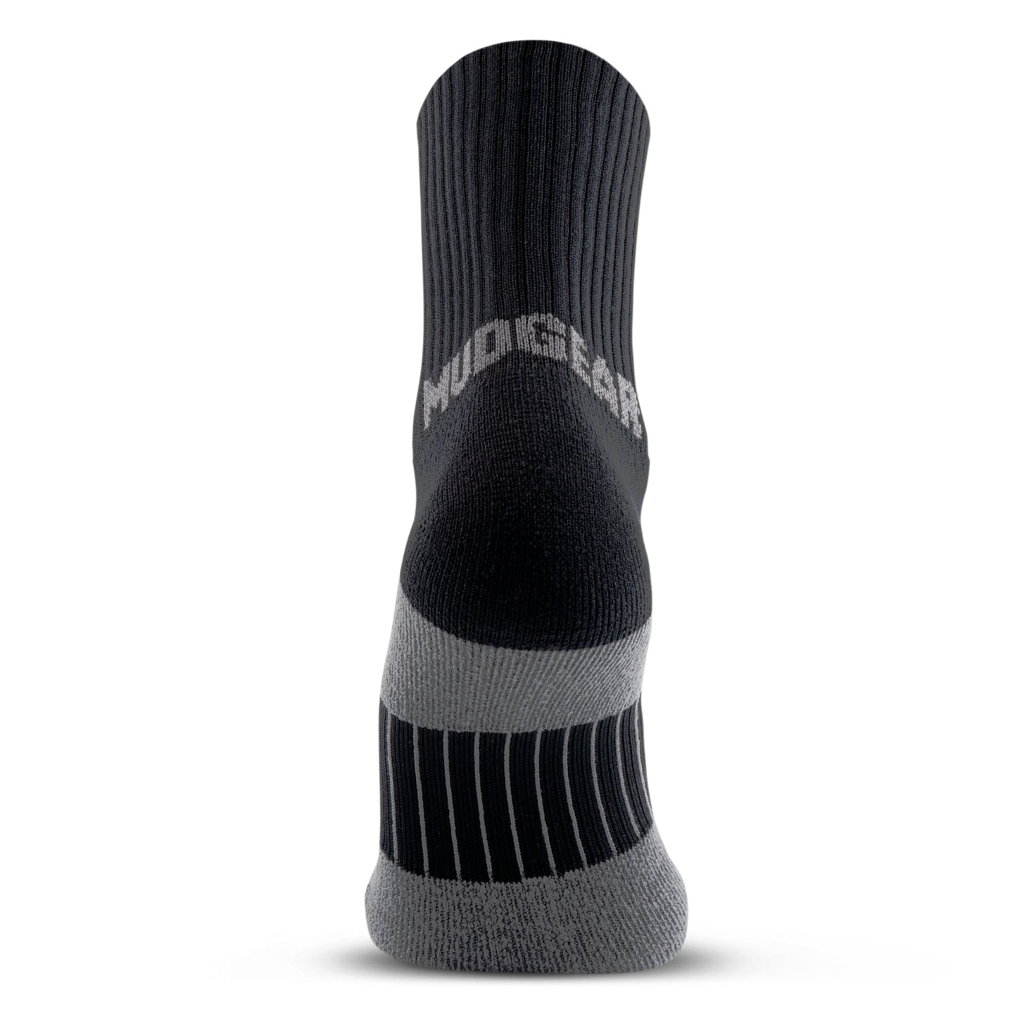 5" Crew Height Trail Running Sock (Black/Gray)