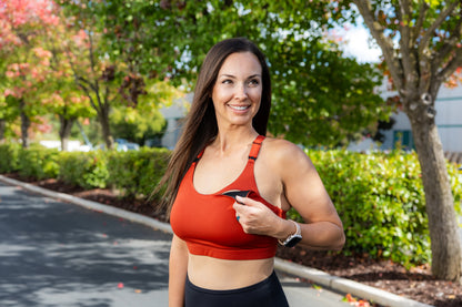 Ultra Comfort Active Nursing MomBra - FIXED Pads (Burnt Orange)