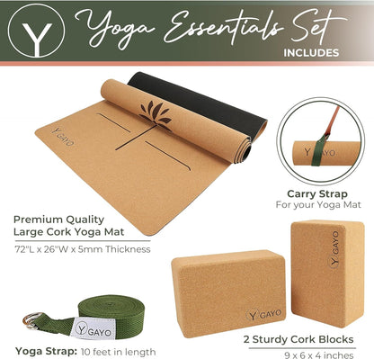Ultimate Cork Yoga Essentials Kit