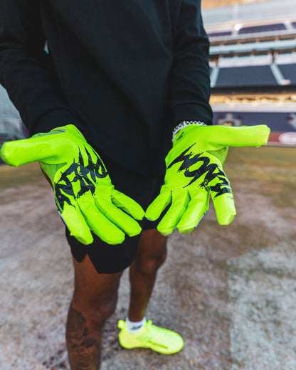 Rick and Morty Football Gloves - VPS1 by Phenom Elite