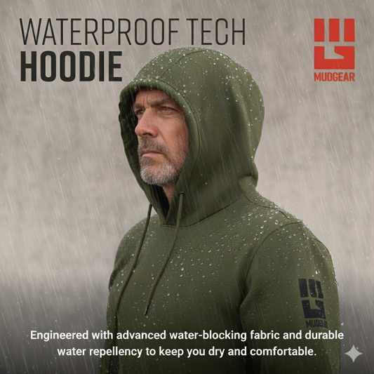 MudGear All-Weather Warrior Hoodie - Olive Drab Green