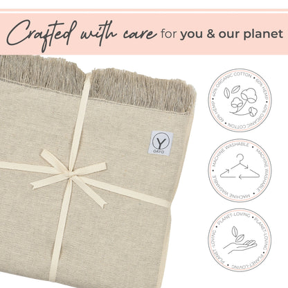 Hemp & Organic Cotton Yoga Blanket