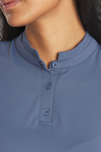 Women's Catalyst Polo | Mantra Collar | Raindrop