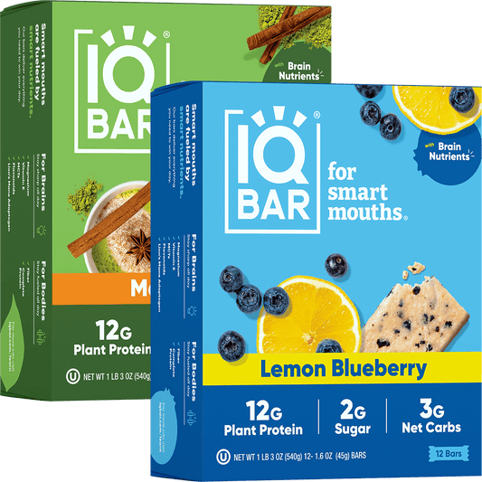 Lemon Blueberry & Matcha Chai (24 Bars)