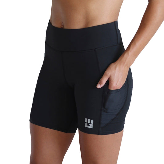 Women's Flex-Fit Compression Shorts 6-inch Inseam