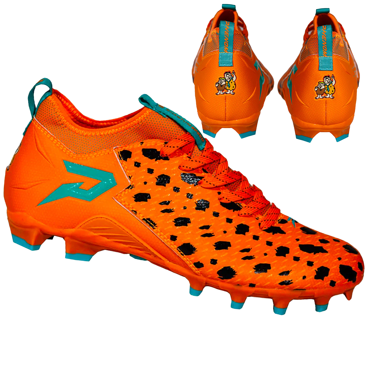 The Flintstones "Bedrock Blitz" Football Cleats - Quantum Speed by Phenom Elite